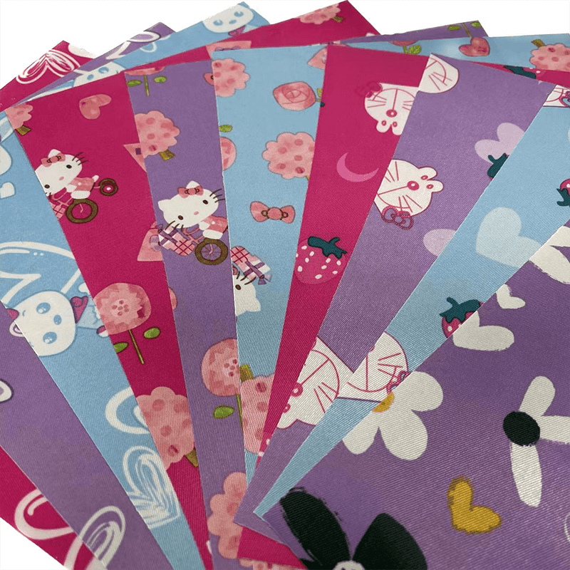 Nyomtatott szatén anyag PVC bevonattal